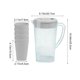 thumbnail image 3 of Jarra de café frío de plástico de gran capacidad con tapa de presión, adecuada para bebidas frías y calientes, dispensador de bebidas para el hogar con 5 tazas, apto para lavavajillas., 3 of 7