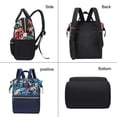thumbnail image 2 of Mochilas escolares de nailon para mujer, mochilas de hombro para mujer, mochilas de gran capacidad, bolsas de enfermería para bebés, mochila de negocios femenina para ordenador portátil RSFRIC Juventud, encanto, belleza, personalidad, 2 of 4