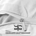 thumbnail image 4 of Lux Decor Collection Queen Duvet Cover Set 3 Piece -Soft Microfiber Comforter Cover Zipper Closure with Matching Pillow Shams - (Full/Queen, White), 4 of 8