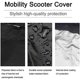 thumbnail image 5 of Funda protectora 170x61x117cm Negro Impermeable Scooter de movilidad Cubierta protectora para motocicleta Cubierta protectora para scooter resistente a la lluvia, el viento y el sol a prueba de polvo, 5 of 5