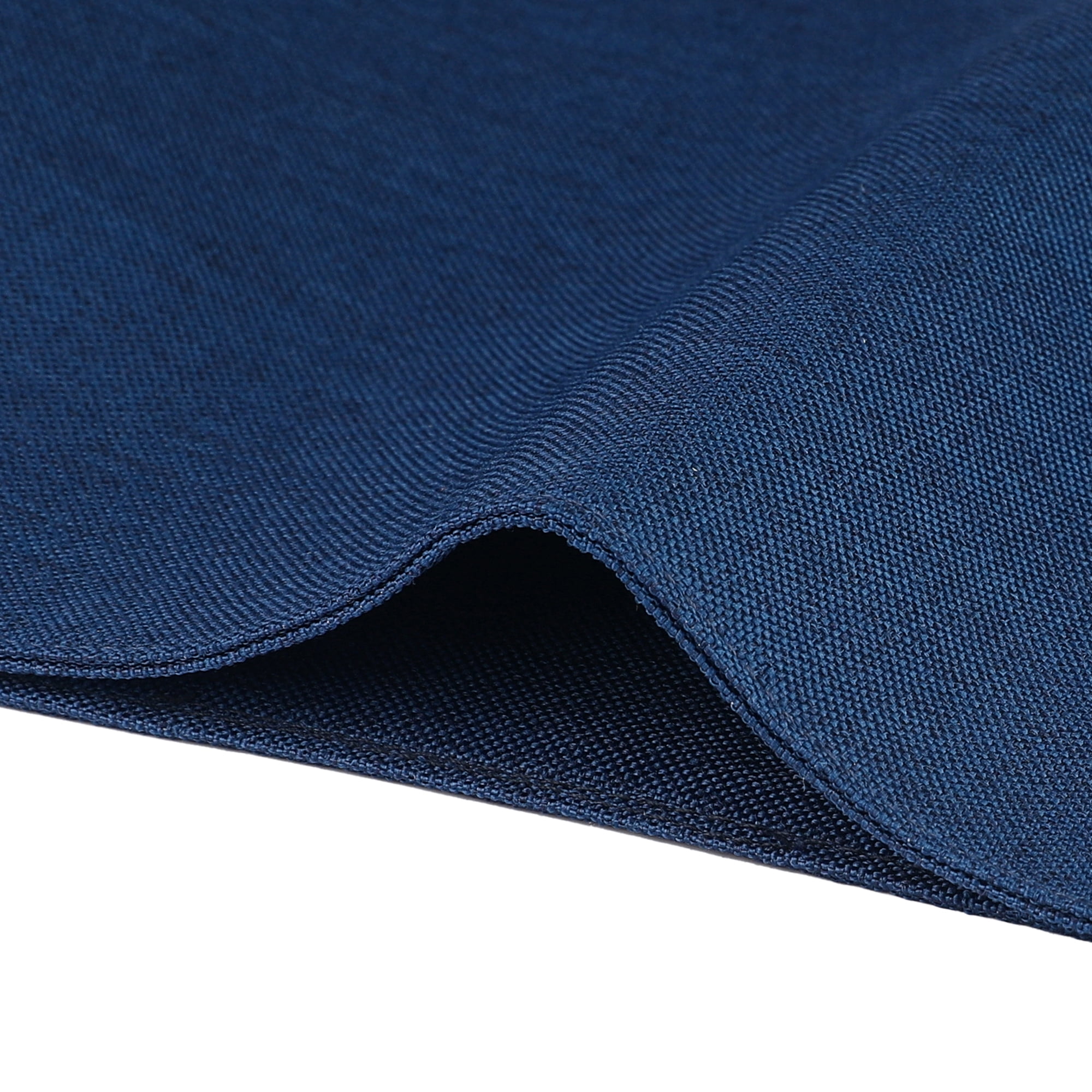 Unique Bargains Placemats Set of 6 Heat Resistant Place Imitation Linen Place Table Mats Dark Blue