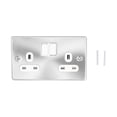 thumbnail image 2 of Wall Socket Dual UK Standard Electrical Outlet with Switch Power Supply Accessories 250V 13A, 2 of 9