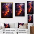 thumbnail image 4 of Designart "Glowing Heart Of The Volcano" Volcano Wall Art Living Room, 4 of 7
