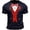 Navy, variant on Mens Valentine's Day Graphic T Shirt Heart Print Casual Short Sleeve Tee Fit Crewneck Top Him Clothes