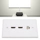 thumbnail image 5 of 1 Port Cat6 Keystone Wall Plate, ABS RJ45 Ethernet Jack HD Multimedia Interface Ethernet Wall Plate Corrosion Free Connection For Computers For HDTV, 5 of 8