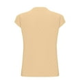 thumbnail image 2 of Clearance Under 10$! Suumer Plus Size Tops for Womens Fshion Solid Color Short Sleeve Casual, 2 of 5