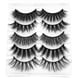thumbnail image 1 of Pestañas naturales, pestañas postizas, pestañas cortas, pestañas postizas de visón tenues, 5 pares de pestañas postizas naturales, maquillaje natural, cejas postizas negras gruesas., 1 of 3