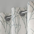 thumbnail image 5 of Exclusive Home Branches Linen Blend Grommet Top Curtain Panel Pair, 54"x63", Seafoam, 5 of 5