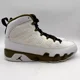 thumbnail image 1 of Ni - ke Air Jordan 9 Retro White Gold Statue Leather Shoes Size 11 Men's 302370-109, 1 of 5
