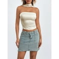 thumbnail image 2 of Gupgi Women Halter Tank Tops Solid Color Backless Shirt Sleeveless Crop Tops for Summer Aesthetic Grunge Clothes, 2 of 8