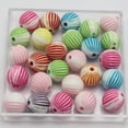 thumbnail image 6 of U8MO 500 White with Mixed Color Acrylic Corrugated Ball Spacer Beads 6mm Craft DIY, 6 of 7