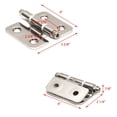 thumbnail image 3 of Hurricane Boat Hinge 170180 | 8 Gauge Polished Stainless Steel, 3 of 3