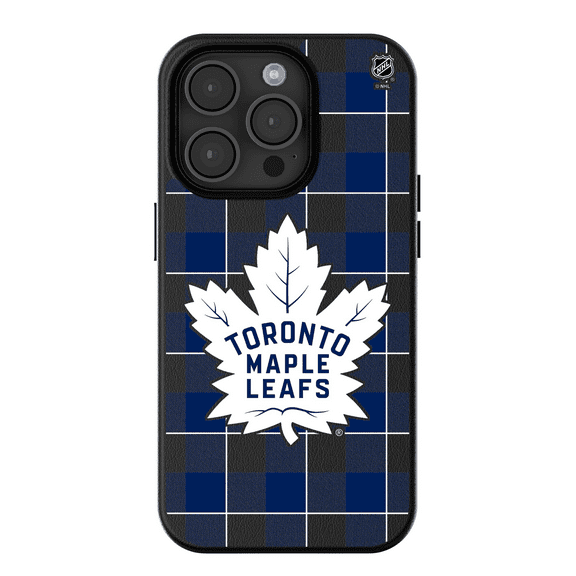 Keyscaper Toronto Maple Leafs Plaid iPhone Magnetic Bump Case