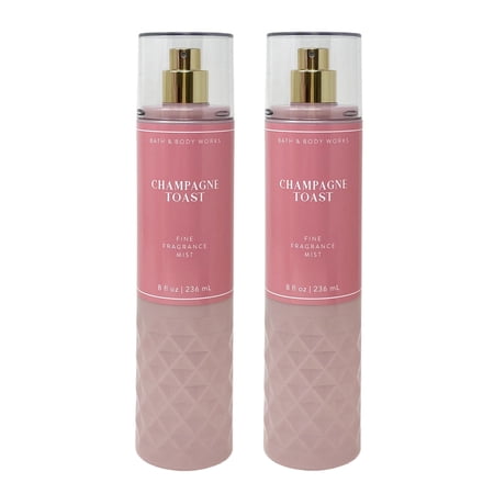 Bath & Body Works CHAMPAGNE TOAST Lot of 2 Fine Fragrance Mists Bundle - 8 fl oz / 236 mL each