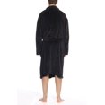 thumbnail image 2 of 46902-GRY-XL #FollowMe Plush Robe / Robes for Men (Black, Medium), 2 of 2