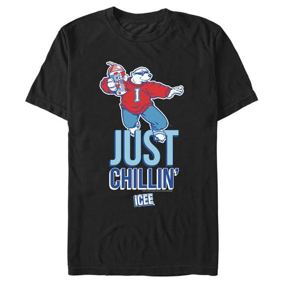 Men's ICEE Bear Just Chillin'  Graphic Tee Black Small