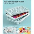 thumbnail image 2 of Juego de bandejas para cubitos de hielo, apilables, con tapa y papelera, 9 bolas, 2 of 5