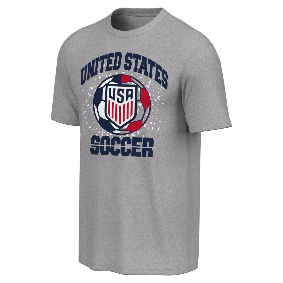 United States Men's National Team USMNT USA Men's Gray Soccer Ball Tee