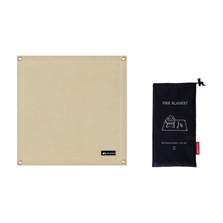 YAHHU 50x50 cm Fireproof Grill Mat – Heat‑Resistant, Flame‑Retardant Ground Protector for BBQ, Campfire & Patio Use