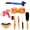 Cleaning set of 8pcs, variant on Bike Chain Cleaner Tool, Bicycle Chain Washer Scrubber with Quick-Release Handle, Magnetic Base & Detachable Brushes, Portable Chain Cleaning Kit for Mountain Road Bike Maintenance