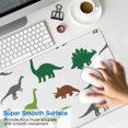 thumbnail image 4 of Long Mouse Pads for Desk,White Dinosaurs Silhouette Pattern Desk Mats on Top Of Desks, Desk Mouse Pad Extra Large with 3mm Non-Slip Base and Stitched Edge for Gaming,Office,Work,Home 31.5"x11.8", 4 of 6
