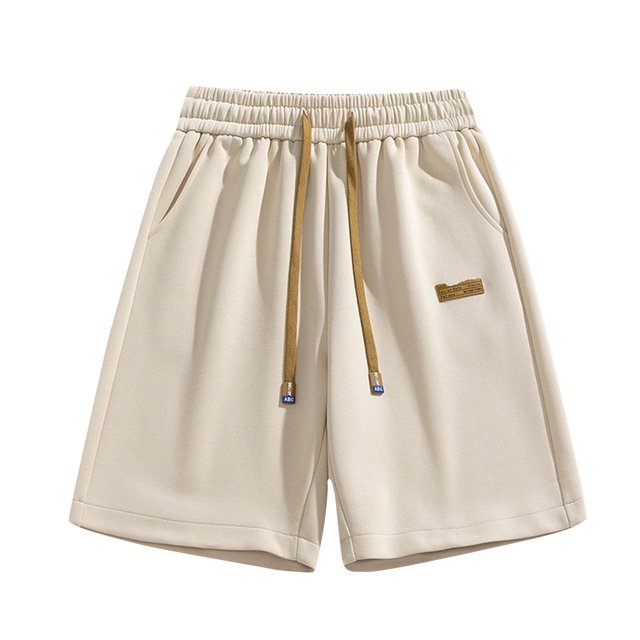 Pantalones Cortos de Carga de los Hombres con Cordón Sólido Cintura Deportivo Pantalones Cortos de Gimnasio con Bolsillos, Desgaste Casual de Toda la Temporada