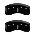 thumbnail image 5 of MGP 4 Caliper Covers Engraved Front Lincoln Engraved Rear Star logo Black finish silver ch, 5 of 6