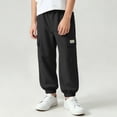 thumbnail image 5 of Tbopshirt Cargo Pants for Boys Size 5-15 Years Children's Elastic Waistband With Pockets Loose Ankle Pants Mid Size Outdoor Casual Work Pants, 5 of 9