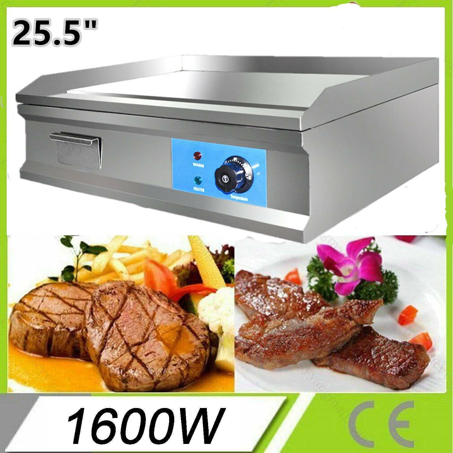 EAYSG Electric 1600W 22"/25" Commercial Electric Countertop Griddle