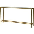 thumbnail image 3 of Renwil Modern Glamour Havana Mirrored Console Table in Gold Leaf, 3 of 3