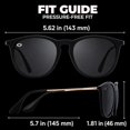 thumbnail image 6 of GRINDERPUNCH Polarized Round Sunglasses for Men Women UV400 Retro Vintage Fashion Sun Glasses Lightweight Driving Fishing Outdoor Eyewear Shades - Black, 6 of 9