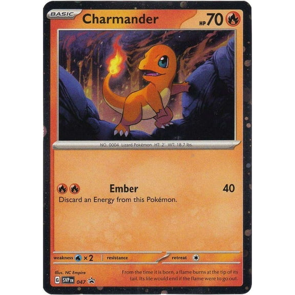 Pokemon Scarlet & Violet  Charmander Promo Single Card SVP047