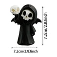 thumbnail image 3 of Ailezt Halloween Decor Halloween Desk Ornament Gothic 3D Printed Grim Figurine For Home Shelf Decoration Yet Elegant Desktop Statue, 3 of 5
