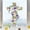 Purple 1pc, variant on Cross Decal, Watercolor Floral Easter Decorations Window Clings for Glass Window, Floral Cross Decal, Botanical Flower Holiday Refrigerator Stickers, for Door Wall Room Window (Purple 1pc)