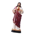 thumbnail image 3 of Estatua del Sagrado Corazón de Jesús para decoración del altar del hogar, colección robusta, figura decorativa de Jesús de resina para mesa de, 3 of 6