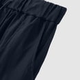 thumbnail image 5 of safuny Men's Drawstring Casual Satin Pants Loose Cargos Joggers Sweatpants Pockets Sports Workout Pants Athletic Pants Mid Waist Zipper Trousers Running Big&Tall Blue XXXL, 5 of 8