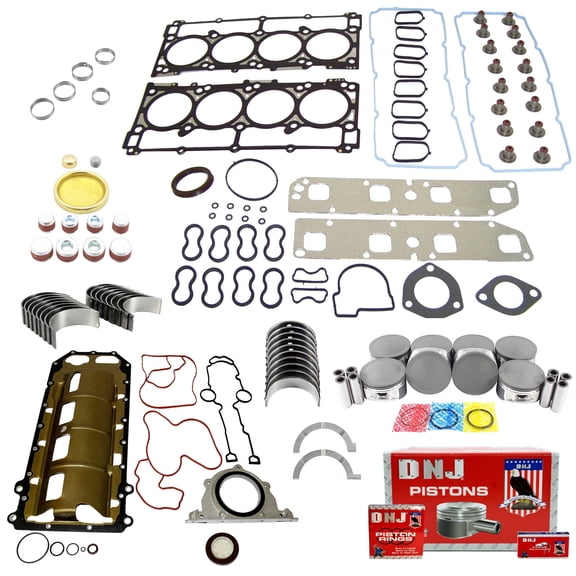 DNJ EK1161A Engine Rebuild Kit Fits Cars & Trucks 2007-2008 Dodge 5.7L V8 16V OHV 345cid