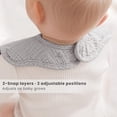 thumbnail image 4 of Baberos para bebés Konssy, paquete de 8 pañuelos absorbentes 100% algodón, 4 of 7
