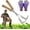 2-L-Shaped, variant on L-Shaped Stainless Steel Crevice Weeding Tool - Deep into Crevices, Uproots Weeds, from High-Hardness Steel, Beech Wood Handle, Hand Weed Puller Removal Tool for Sidewalk, Driveway,Tight (1-L-Shaped)