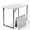 White, variant on LOJIAWOWE 4FT Fold-in-Half Camping Table with Adjustable Height | Heavy Duty Portable HDPE Folding Table for Picnic, BBQ, Indoor & Outdoor Use (White)