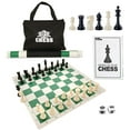 thumbnail image 1 of WE Games Travel Tournament Chess Set, 20 in. Roll Up Vinyl Chess Board with Storage Bag, 1 of 10