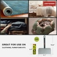 thumbnail image 2 of JUSTOHANA Extreme Sticky Large Surface Lint Roller, Long Handle Pet Hair Remover, Designed for Removing Pet Dog Cat Hair 90 Sheets per Roll, 6.3 inch Width, 2 of 6