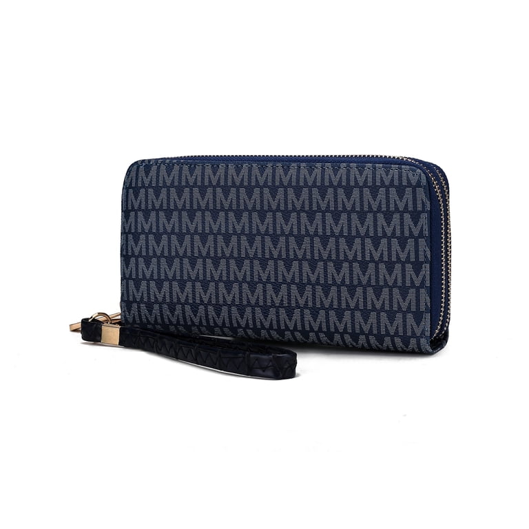 MKF Collection Naomy Women's Wristlet Wallet, Navy photo 1