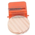thumbnail image 2 of Mini Darning Machine, Mini Loom Machine 10 Hooks Simple Operation DIY  For Outdoor Stainless Steel,Orange,Orange, 2 of 8