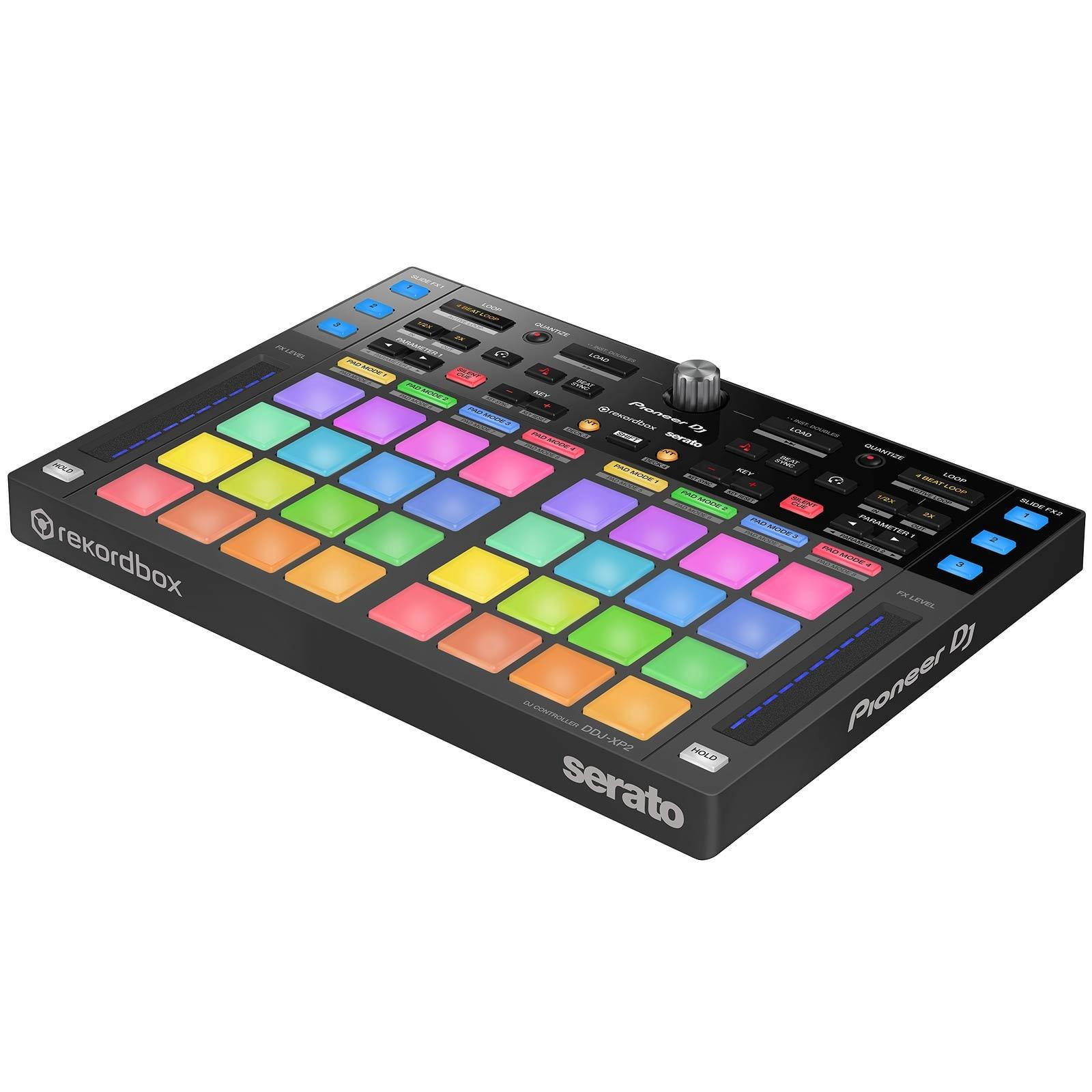 Pioneer DJ DDJ-XP2 Add-on Controller with Clutch Stingray Headphones Package