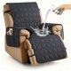 thumbnail image 1 of Funda para sillón reclinable XINEAGE 100% impermeable con bolsillo negro, 1 of 6