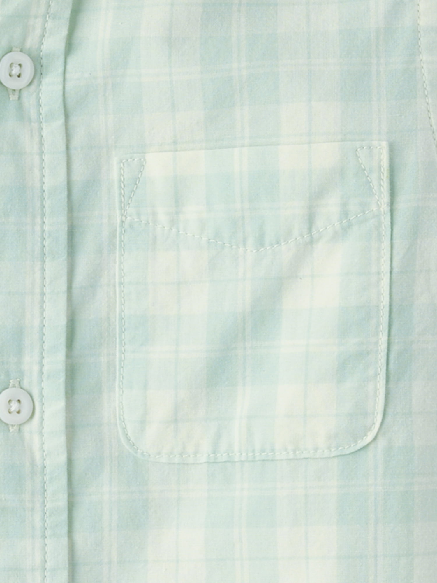 The Children's Place Boys Long Sleeve Plaid Poplin Button Up Shirt, Sizes S-XXL
