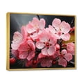 thumbnail image 2 of Designart "Pink Apple Blossom gracefulness" Apple Blossom Floater Framed Canvas Wall Art, 2 of 7