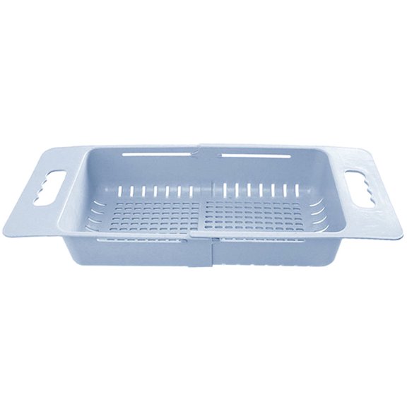 ETEREAUTY Kitchen Sink Vegetable Washing Basket with Extendable Drain and Built-in Strainer for Easy Food Prep
