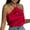 Red, variant on Sngxgn Womens Tank Tops V Neck Camisole Spaghetti Strap Top Summer Basic Blouse(Red,XL)